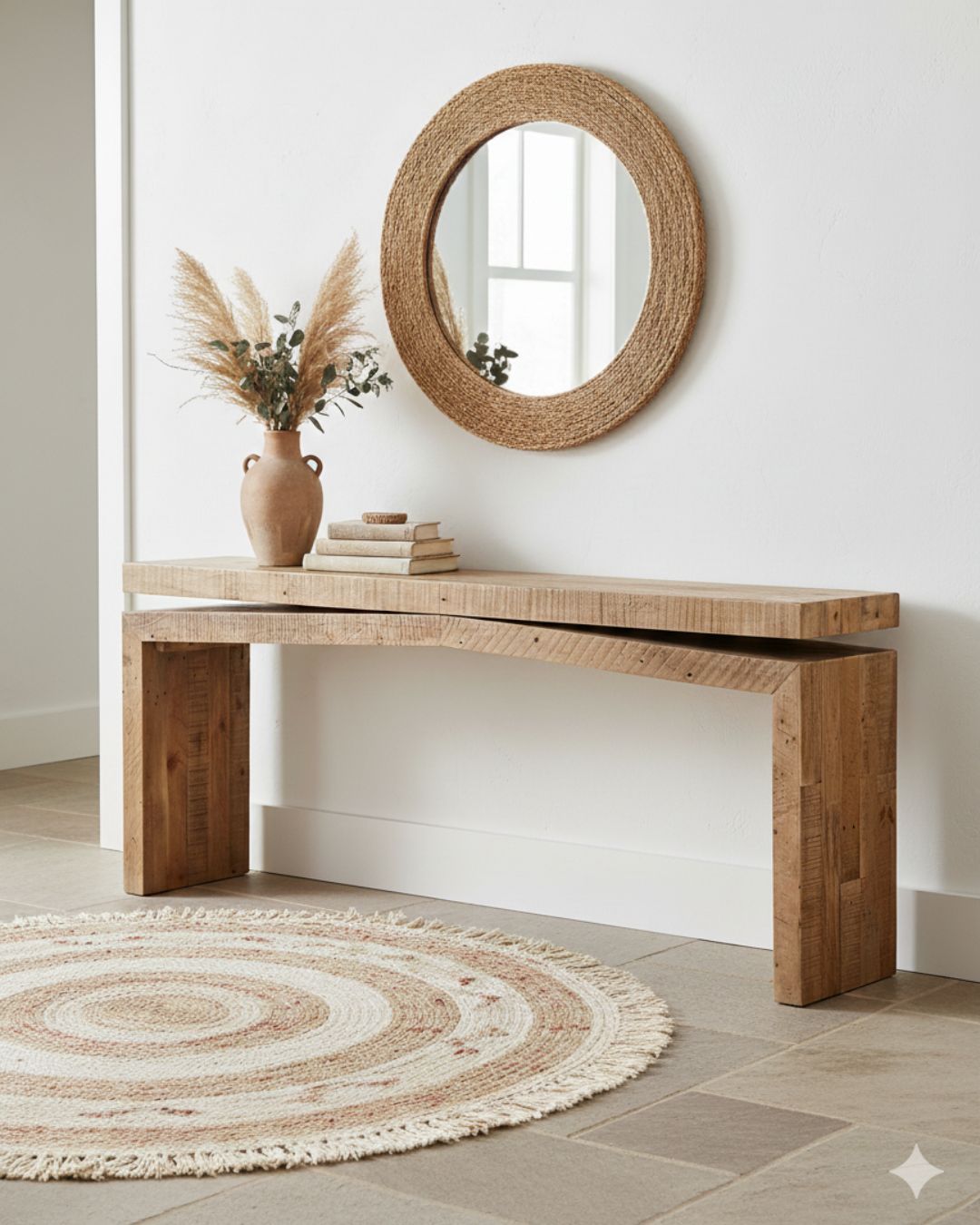 Matthes Reclaimed Pine Wood Console Table